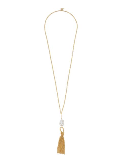 forte_forte Forte_Forte Women Sculptural Necklace With Fringes And Metallic Pearls For Women