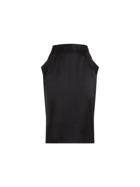 Saint Laurent Women Saint Laurent Silk Midi Skirt