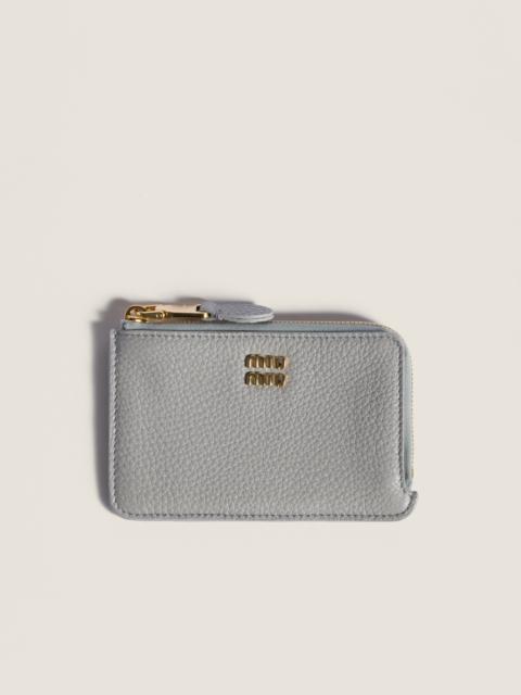 Miu Miu Leather pouch card holder
