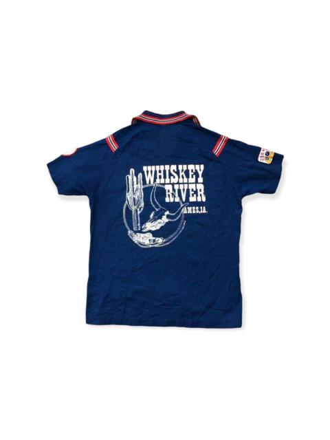 Other Designers Vintage Hilton Whiskey River Bowling Shirt