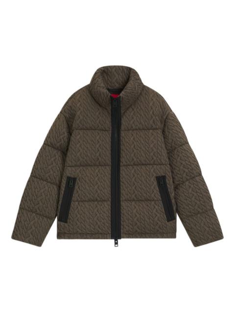 HUGO cable-knit padded jacket
