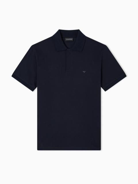 EMPORIO ARMANI TRAVEL ESSENTIALS PIQUÉ POLO SHIRT