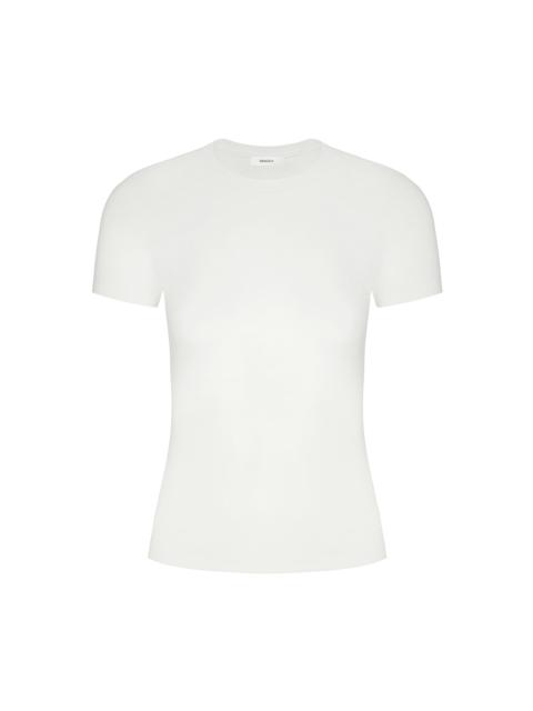 PANGAIA Women's 365 Cotton-Stretch T-shirt - Off-White