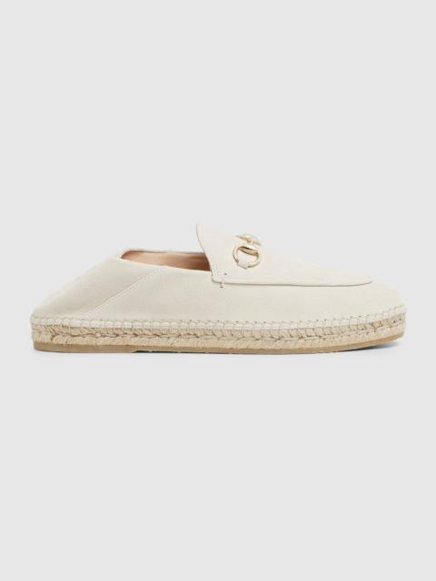 GUCCI Gucci Horsebit Canvas Espadrilles