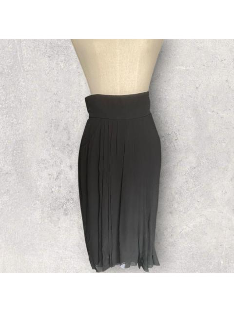 CHANEL Vintage Chanel Silk Pleat Skirt