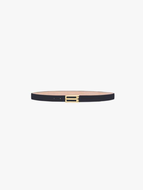 Victoria Beckham Frame Belt In Navy Leather