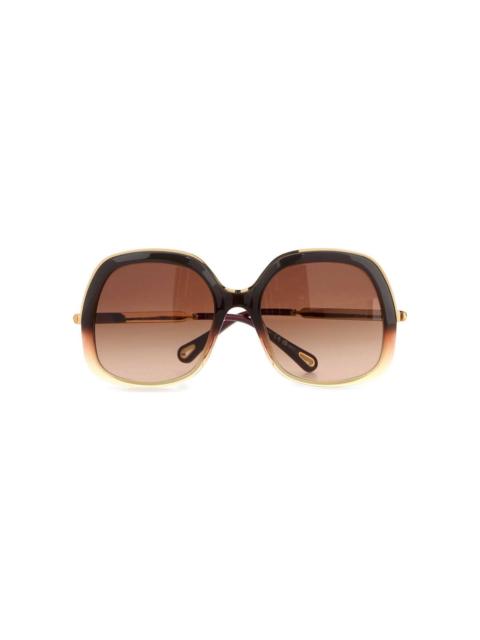 Chloé Brown Acetate Sunglasses