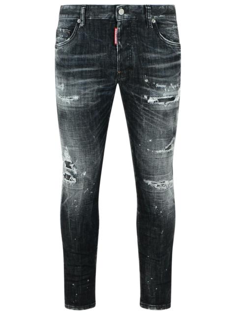 DSQUARED2 Dsquared2 'Skater Bleached' Black Cotton Jeans Men