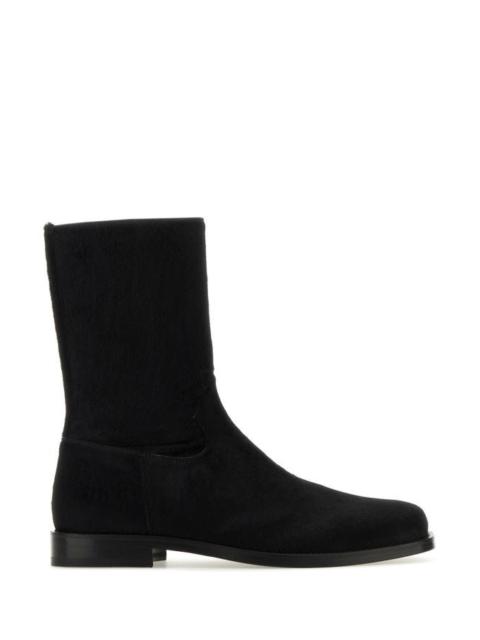 Dries Van Noten Dries Van Noten Man Black Calfhair Ankle Boots