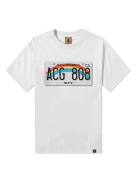 Nike Nike ACG License Plate Short Sleeve Tee 'White' DC5361-121