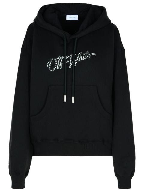 Off-White Black Cotton Sweatshirt Woman