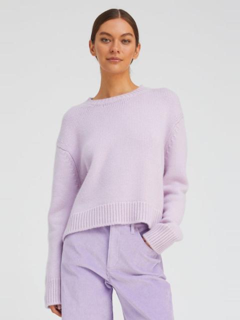 SPRWMN LAVENDER HEAVY CASHMERE SWEATER