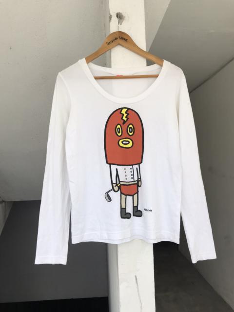 Other Designers Issey Miyake - Ne net noob Superhero Art Long Sleeve Tee