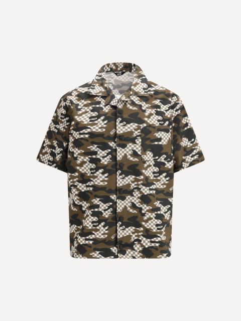 GCDS Checked Camo Shirt