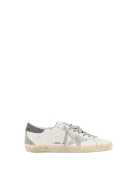 Golden Goose GOLDEN GOOSE Super-Star Men's White/Gray Leather Low Top Sne