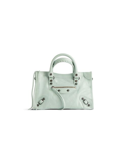BALENCIAGA Women's Le City Small Bag in Mineral Green