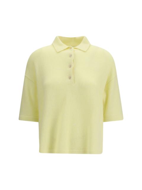 Allude Allude Short-sleeve Polo Neck Sweater