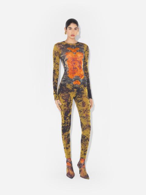Jean Paul Gaultier THE KHAKI MÉDAILLON BODYSUIT