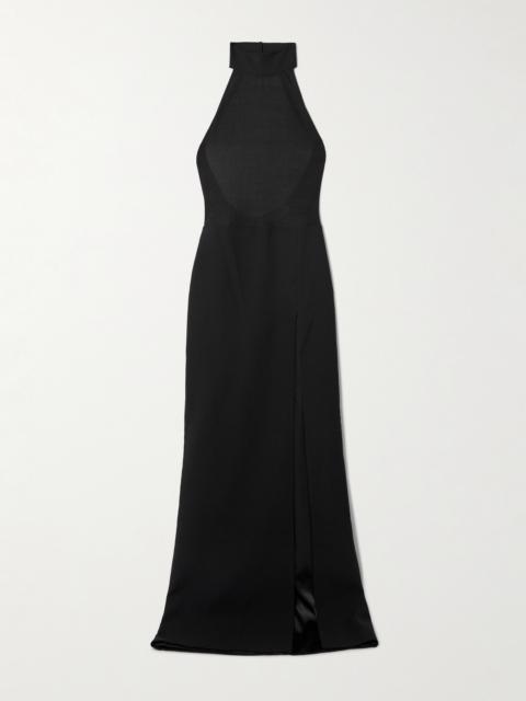 THE NEW ARRIVALS ILKYAZ OZEL Nina Jersey Halterneck Gown