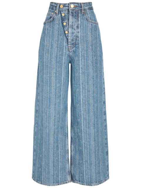 GANNI Ganni Stripe Wide-leg Jeans