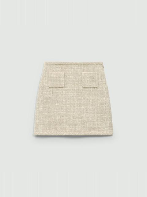 A-Line Mini Skirt in Texture Tweed
