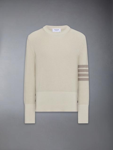 Thom Browne COTTON CARDIGAN STITCH 4-BAR PULLOVER