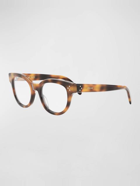 Havana Acetate Cat-Eye Optical Glasses