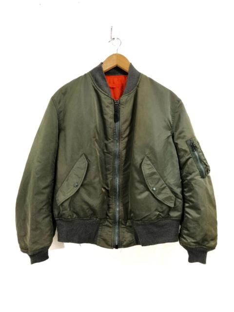 Other Designers Vintage Alpha Industries Riversible MA-1 Bomber Jacket Green