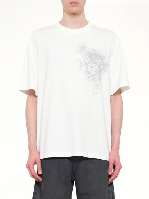 FENG CHEN WANG Spray Painted Plants Dye T-Shirt in White