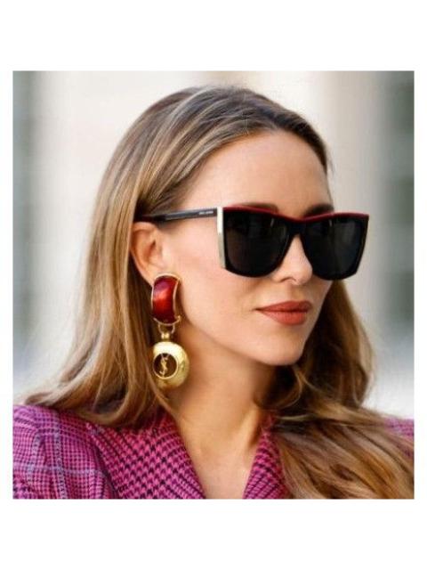 SAINT LAURENT NEW SAINT LAURENT PALOMA SL539 001 WOMEN BLACK/GRAY EYEWEAR