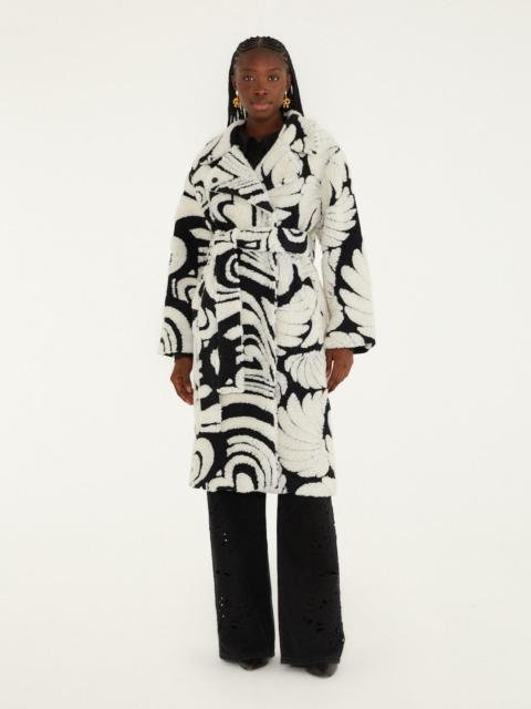 FARM RIO Hearts And Bananas Fleece Coat