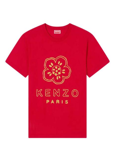 KENZO Kenzo Men Slim-Fit Cotton T-Shirt With Embroidered "Boke Flower"