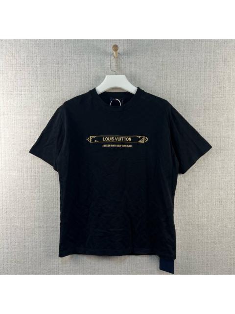 Louis Vuitton LOUIS VUITTON FW25 Letter embroidered logo crew neck short-sleeved t-shirt
