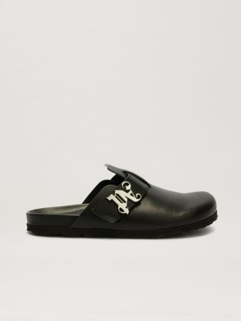 Palm Angels Monogram Leather Mules