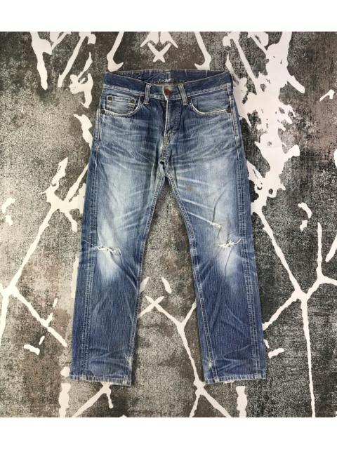 Other Designers Edwin - Edwin Blue Trip Jeans Distressed Denim KJ1492