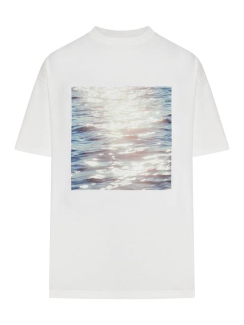 Jil Sander COTTON T-SHIRT WITH PHOTOGRAPHIC PRINT