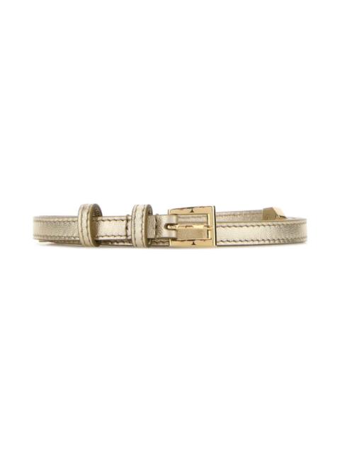 Prada Gold Leather Belt