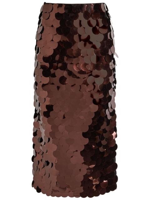 Roksanda Roksanda Halin Embellished Midi Mesh Skirt