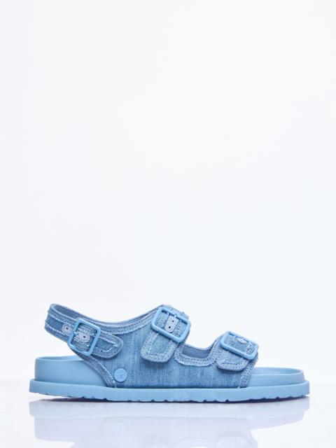 BIRKENSTOCK Milano Stone Washed Denim Sandals
