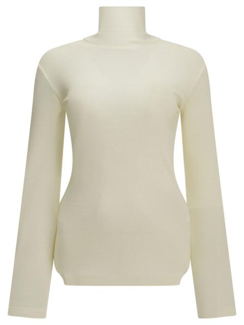 Max Mara Max Mara Wool Jersey Turtleneck Sweater White