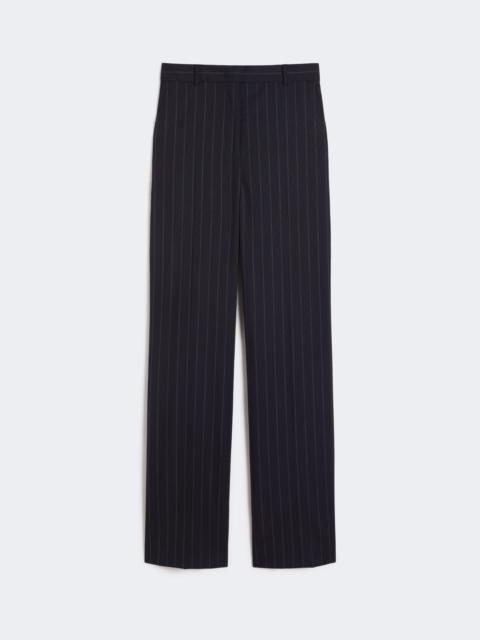 Max Mara Pinstripe wool trousers - NAVY