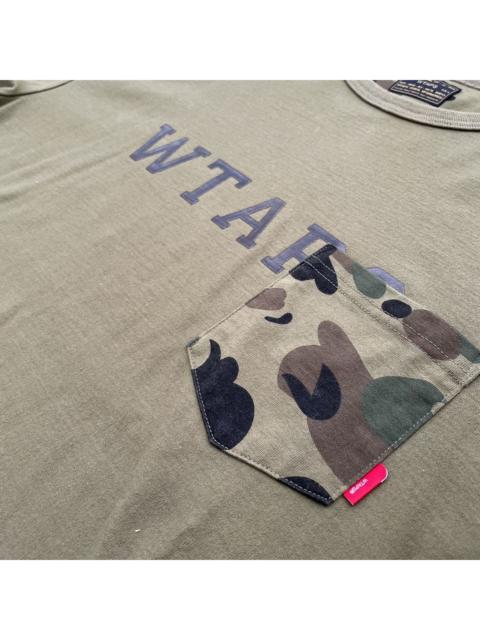 A BATHING APE® WTAPS vs A BATHiNG APE double-sided heavyweight tee 1st camo