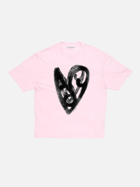 Acne Studios Logo t-shirt - Blossom pink