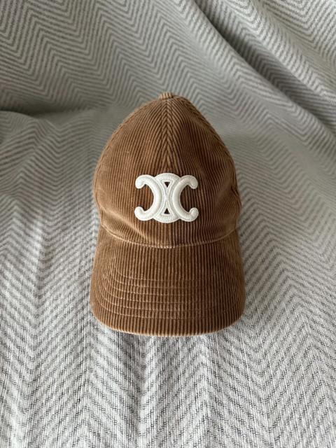 CELINE Celine Corduroy Baseball Cap 