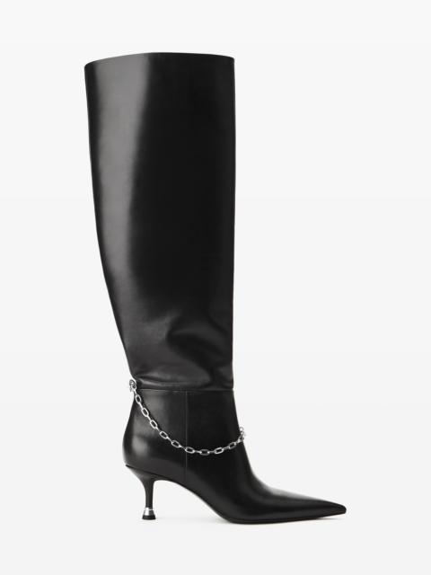 Alexander Wang Akila Slouch Boot in Leather 65MM