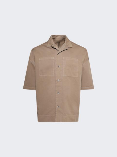 Rick Owens DRKSHDW Camicia Magnum Tommy Shirt Dirty Pearl