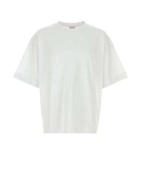 Dries Van Noten White cotton Heno oversize t-shirt