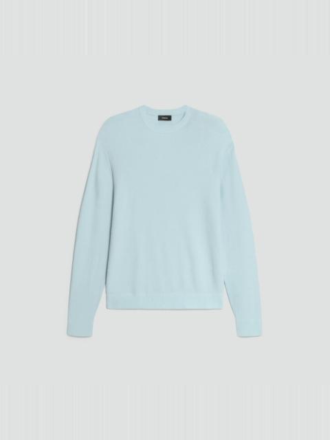 Theory Riland Crewneck Sweater in Light Bilen