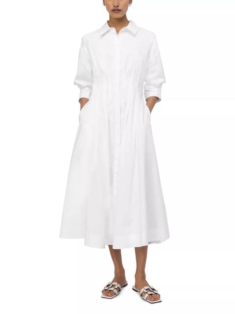 SIMKHAI Jazz Pintuck Midi Dress