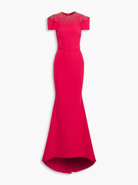 Safiyaa Jonia embellished crepe gown